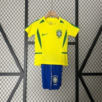 Brasilien Heimtrikot 2002 für Kinder