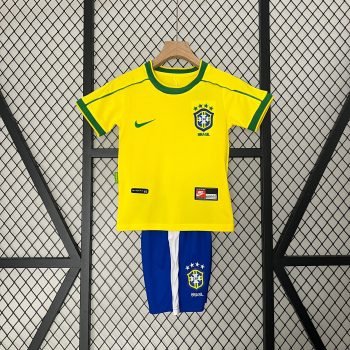 Brasilien Heimtrikot 1998 für Kinder