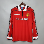 Manchester United 1998 - 1999 Langärmliges Heimtrikot